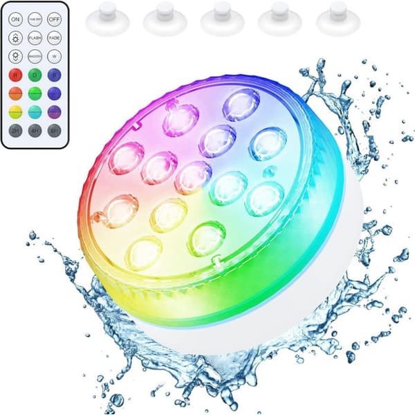 Lay-Z-Spa LED boblebadlys tilbehør, undervannslys, 7 farger