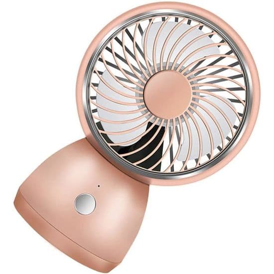 Minivifte - XVX - Bærbar - USB - Rosa - Ideell for sommer og reise