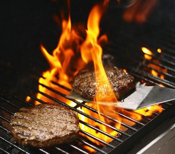 Maple Rostfri Grill Utomhus BBQ Kök Spatel Teppippen-Spatel-6st