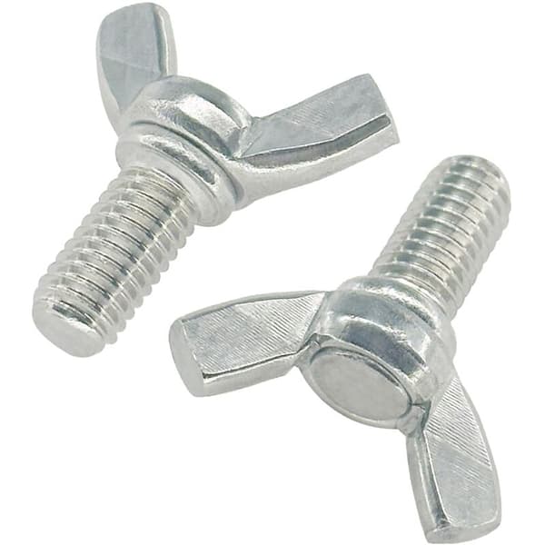 10-pack M8 vingmuttrar i rostfritt stål, handåtdragna (16 mm)