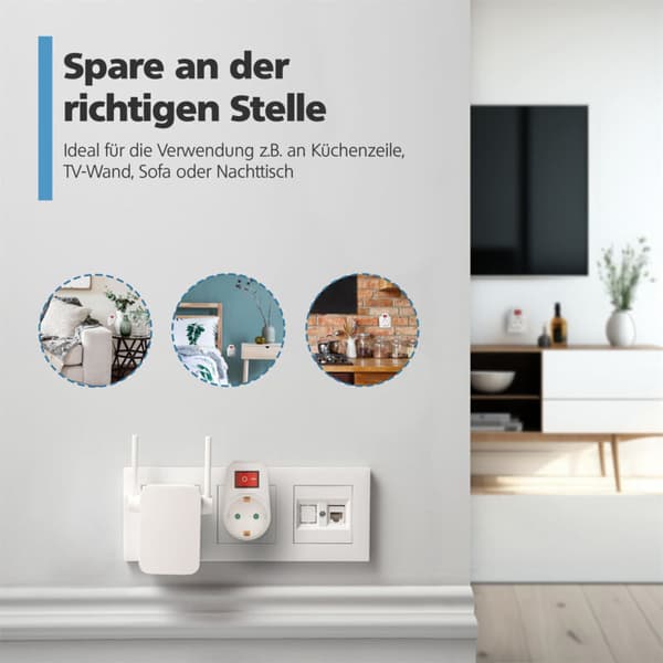 stikadaptere, adapter med afbryder, adapter med børnesikring, Schuko-tilslutning op til 3680 W, stik med jordforbindelse