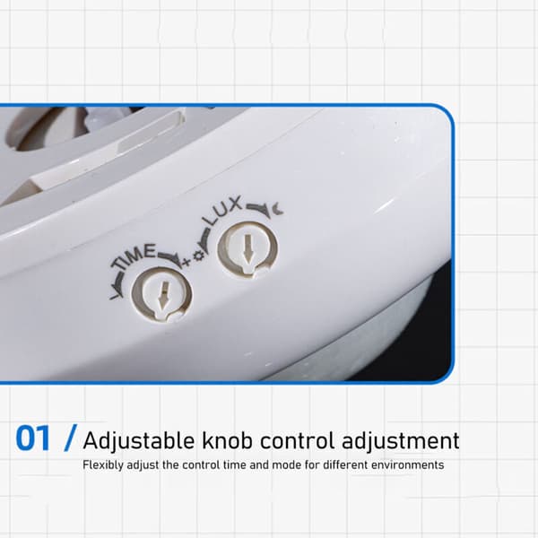 Bevegelsesdeteksjonsbryter PIR-sensor Radarsensor AC110-240V Bevegelsesdeteksjonsbryter for LED-lampe,