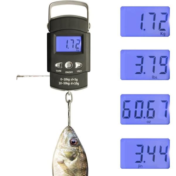 Våg - U6847 - 50 kg / 110 lbs - LCD-skärm - Måttband