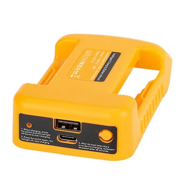 USB-laddningsadapter för Dewalt 18V 20V Li-ion-batteri