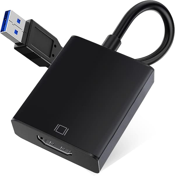 USB til HDMI-adapter, flerskjerms Full HD 1080p lyd- og videokonverterer