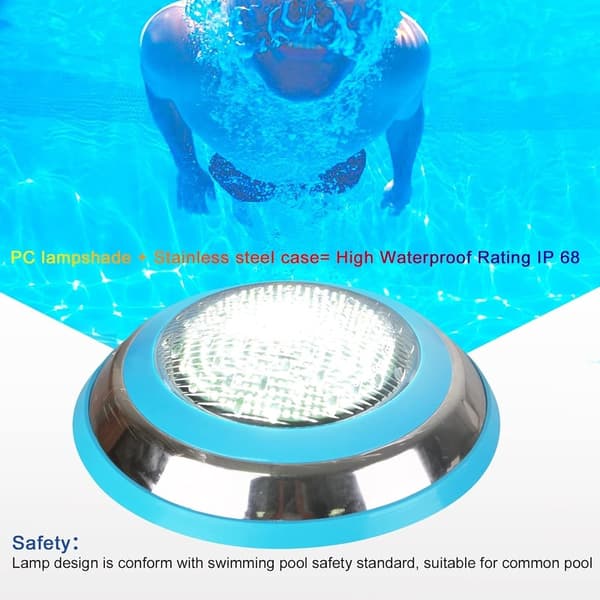 Poolbelysning 12W dykning LED vattentät vit undervattens 1 st, vit 230*48mm
