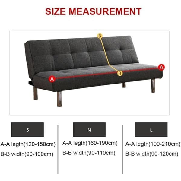 Sofatrekk - XVX - Dobbel sovesofa - Trykt mikrofiber - Sammenleggbar - 120-150cm #27