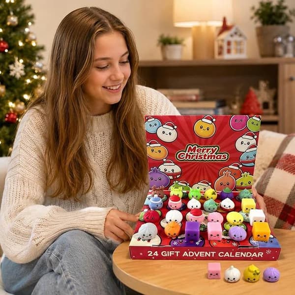 Jule Squishies Adventskalender 2026, 24-dagers nedtelling for voksne D