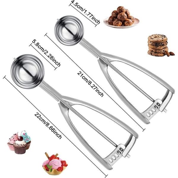 Isske - YSTP - Sæt med 2 - Rustfrit stål 304 - Ergonomisk - Genanvendelig