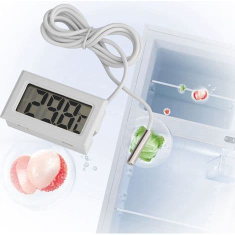 Mini LED-skjerm digital temperaturmåler probesensor LCD digitalt termometer