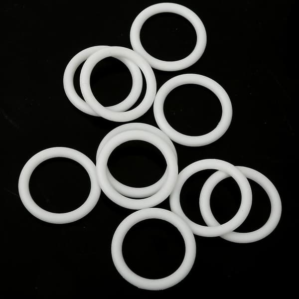 20 stk. Silikone Baby Sut Holder Adapter O Ring Dummy Ring Hvid