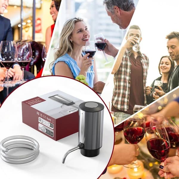Elektrisk vinlufter og dekanter, smart vdispenser