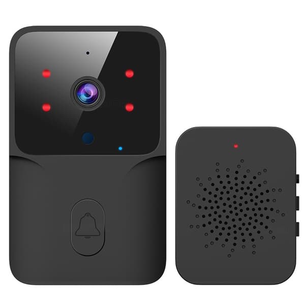 Tuya Trådlös Video Dörrklocka Kamera, Tvåvägs Intercom, Mörkerseende, WiFi, Smart Hem Säkerhet