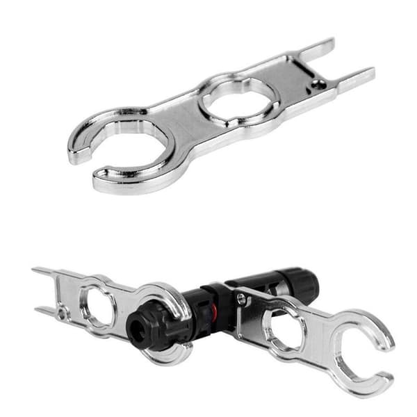 Specialnøgle til solcellekonnektor, stålnøgle afisoleringstang 1 stk, sølv, 87,3*15*4,6mm