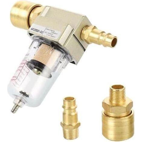 Trykkluftfilter, CJBIN 1/4\" trykkluft vannutskiller, vannutskiller oljeutskiller med hurtigkobling for kompressorfilter