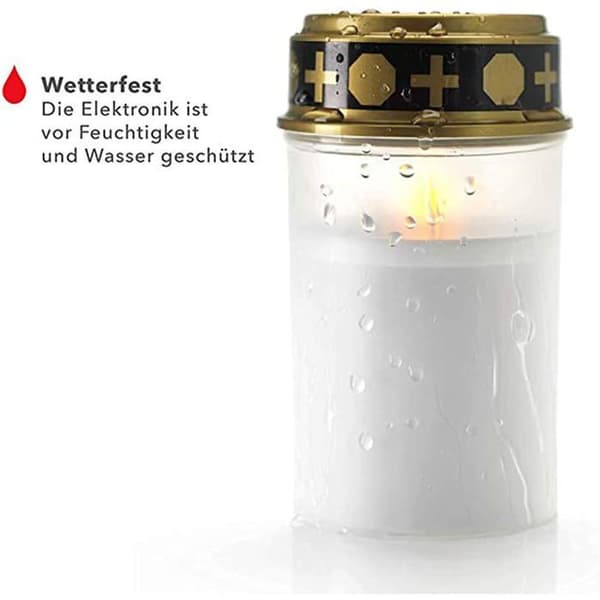 LED solcellelys for gravsted, aktiveres og deaktiveres av smart sensor (2 stk)