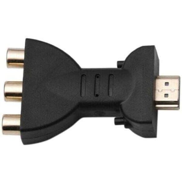 HDMI hann til 3 RCA hunn kompositt AV lyd videoadapter TV-omformer