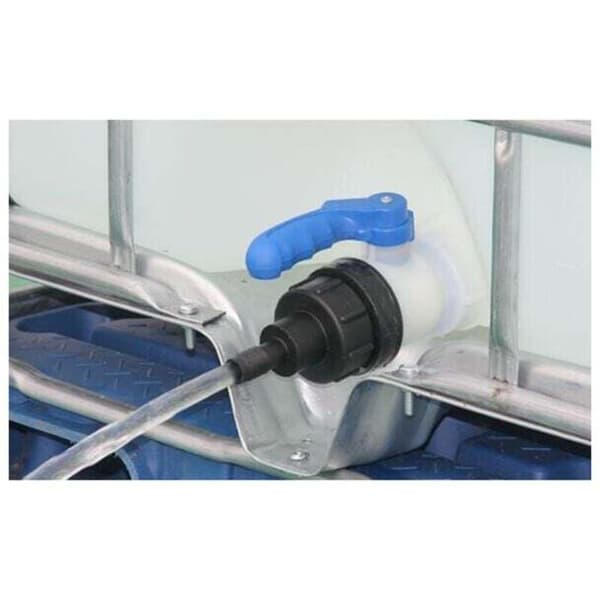 1000L Plasttankventil, 62mm IBC-adapter, Universaladapter för 1000 liters tankar