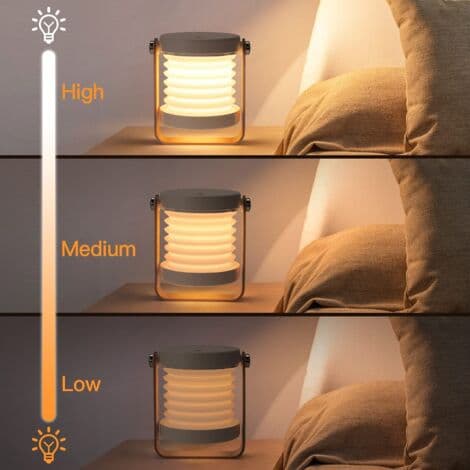 Dæmpbar Touch Light Sengelampe, Bærbar Sikker Natlampe Sengelampe