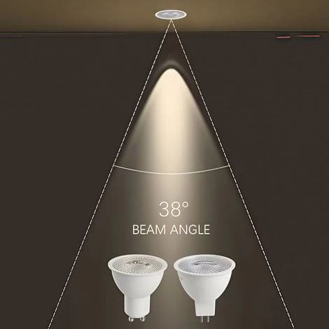 Förpackning med 6 E27 5W LED-spotlightlampor (motsvarande 50W), varmt ljus, ej dimbara