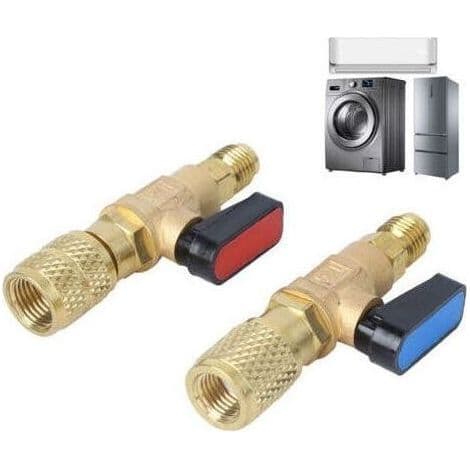 Luftkonditionering Köldmedieventil Laddningsslang Adapterkula för R22 R410A