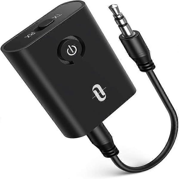 TaoTronics Bluetooth Transmitter Receiver, Trådløs 3.5mm Lydadapter med Qualcomm Chip