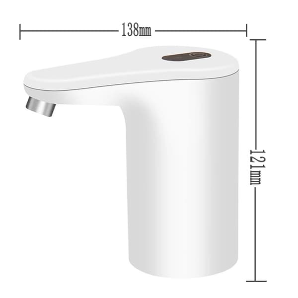 Automatisk Elektrisk Vattendispenser Flaska Pump USB Laddning Turistläge Switch-Vit