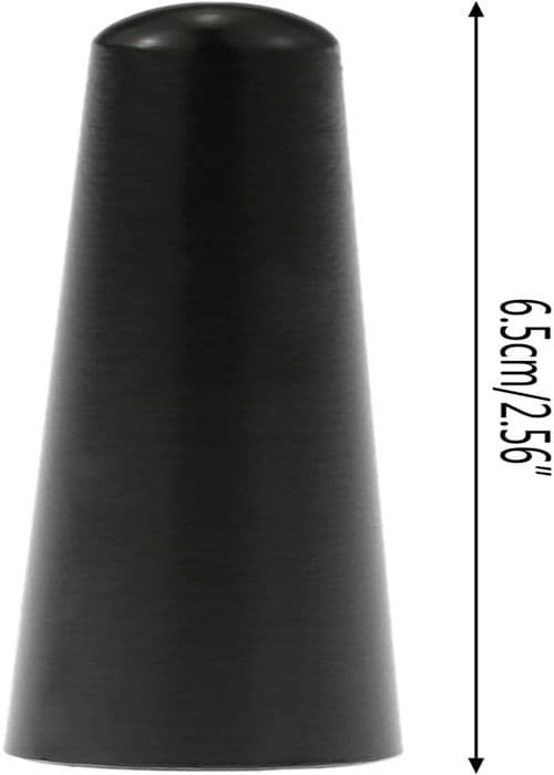 Universal 65mm Bilantenne - Kulfiber Design - AM/FM Kompatibel - Sort
