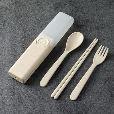 Service - XVX - 4-i-1 Hvedestråsæt - Bærbart - Bæretaske - Beige