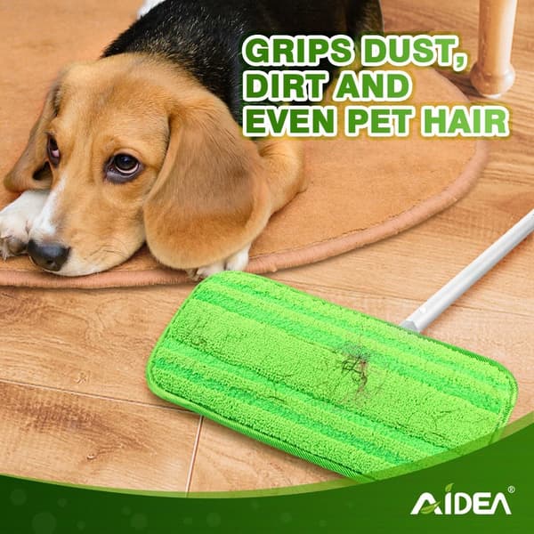 Genanvendelige mikrofiber moppepuder, kompatible med Flash Speedmop, maskinvaskbare gulvmoppepuder, udskiftninger til moppehoveder til flere overflader