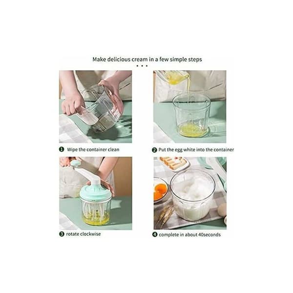 Håndmixer - INGEN - - 1200ml - Plast og Metal - Multifunktionel