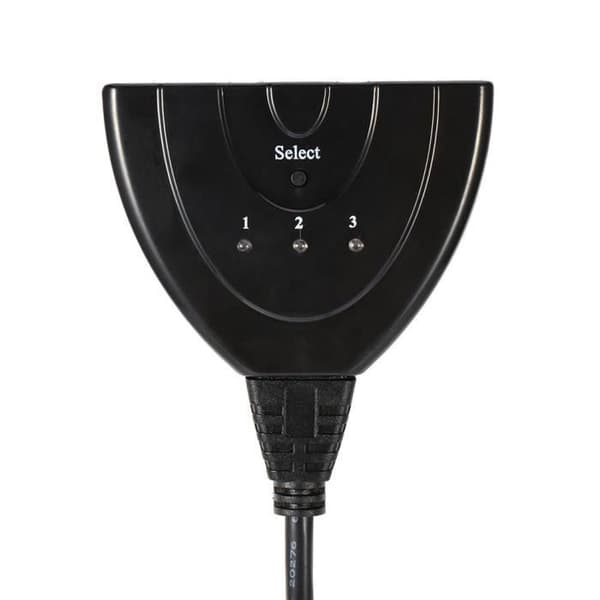 HDMI-adapter - 4K High Definition HDMI-dekoder med 3 indgange/1 udgang til skærm - Automatisk skift - Multi-skærm