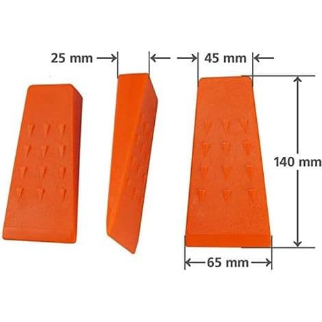 Skovfældekiler (3) 140 mm i ABS-plast