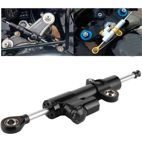 Universal Motorcykel Justerbar Styredæmper Stabilisator Dæmpningssystem