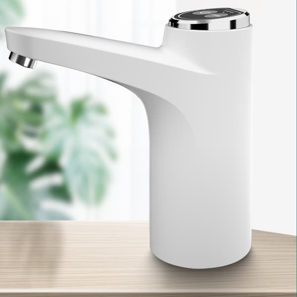 Automatisk Elektrisk Vattenpump Dispenser Touch Kontroll USB Laddning Dricksvattenbrytare - Vit