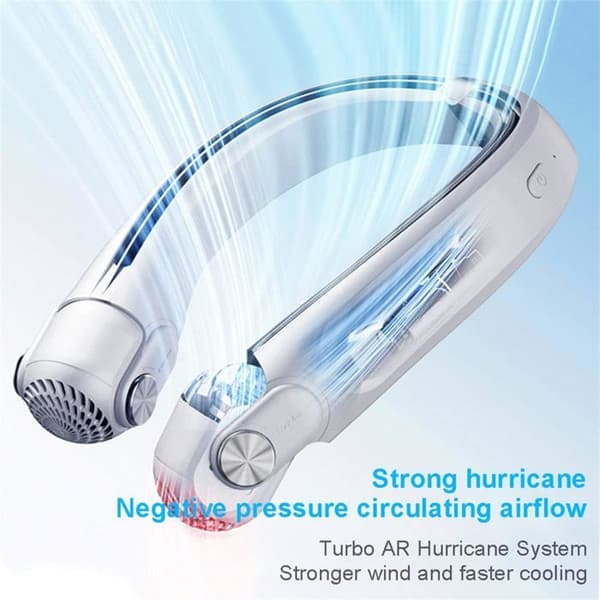 Bærbar Ventilator - XVX - Mini Halsventilator - 2400mAh - 3 Hastigheder - USB