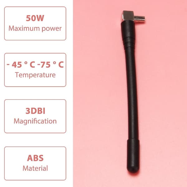 2 stk. Mini TS9 Antenne til ZTE (MF61) 4G LTE Modem MiFi Mobil WiFi Hotspot Router
