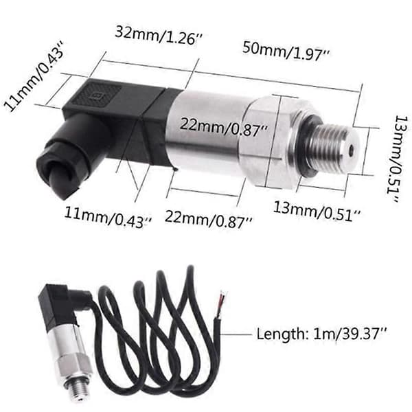 16bar 4-20mA G1-4 tryktransmitter tryksensor til ikke-ætsende medier tryksensor