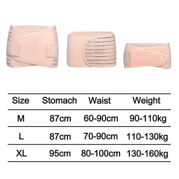 3 i 1 Postpartum Støttegendannelses Mavebælte Talje/postnatal Shapewear