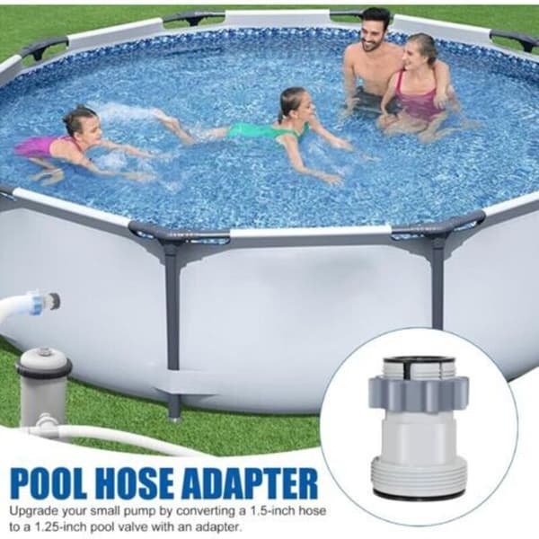 38 mm och 32 mm poolslangadapter, poolslangkoppling för Intex 10722, Bestway, Coleman (2-pack)