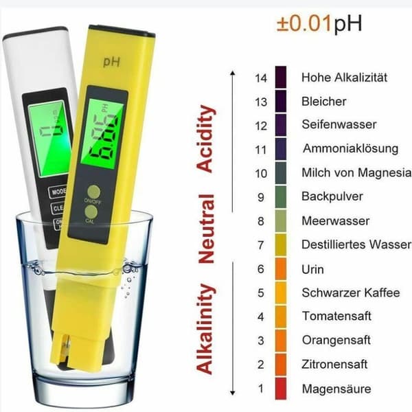 PH-måler, TDS & EC Temperaturmåler, 4 i 1 PH Vandkvalitetstester med LCD-display Automatisk Kalibreringstest