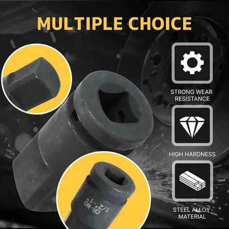 1/2\" til 1\" pipeadapter, reduserende pipe, skralleadapter, krom-molybdenstål (CR-MO) (1/2\" til 1\")