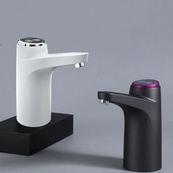 Automatisk Elektrisk Vattenpump Dispenser Touch Kontroll USB Laddning Dricksvattenbrytare - Vit