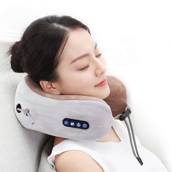 Multifunktionel elektrisk nakkemassagepude, U-formet massagepude, memoryskum