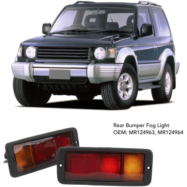par bakre tåkelys til Pajero Montero Shogun 1991-1999 Ref MR124964,de