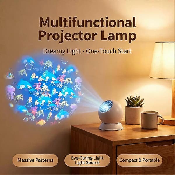 Ocean Projector for Room Decor, Multi-Angle Projection Base, Christmas Gifts Chirstmas