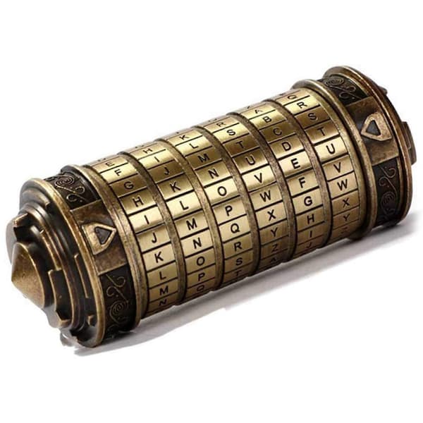 Da Vinci Code Mini Låseskrin med Skjult Rom Jubileum Kodelås Som Gave til Gutt og