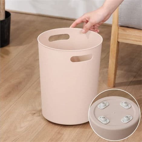Sæt med 8 Mini Selvklæbende Plastikkuglehjul 360° - Til Små Møbler & Opbevaring