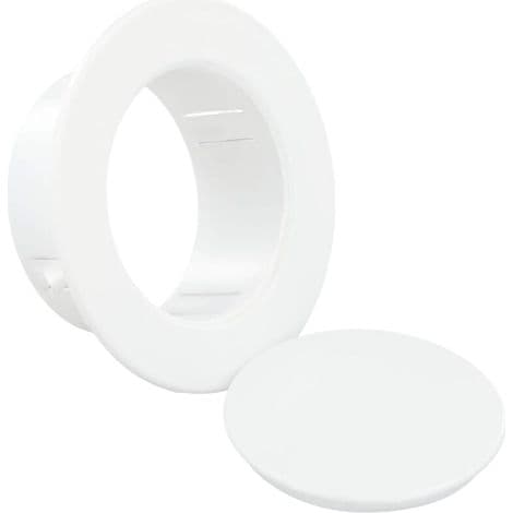 Dekorativt væghuldæksel, rund prop til ventilationsrist (70 mm)