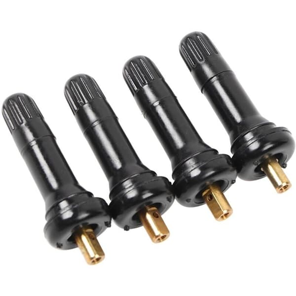 Lufttät däckventilspindel för Ford trycksensor – Slitstarkt gummi – 4-delat set – Enkel verktygsfri installation
